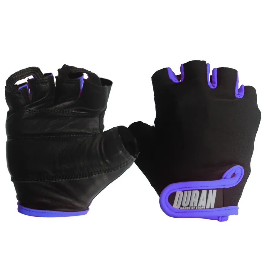 GUANTES DE PESAS CUERO BLACK/VIOLET