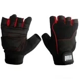 GUANTES PARA LEVANTAR PESAS CUERO BLACK/RED — vista 2