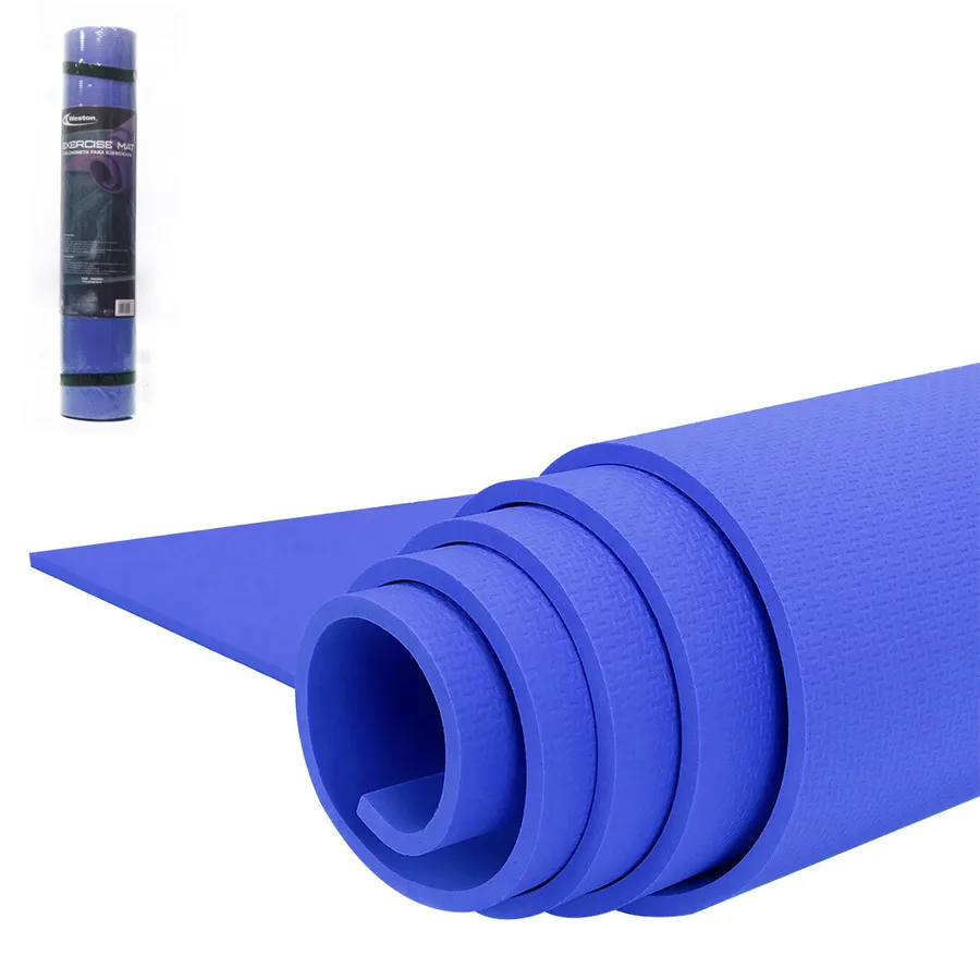 COLCHONETA YOGA MAT EVA BLUE 6MM X 173CM X 60CM