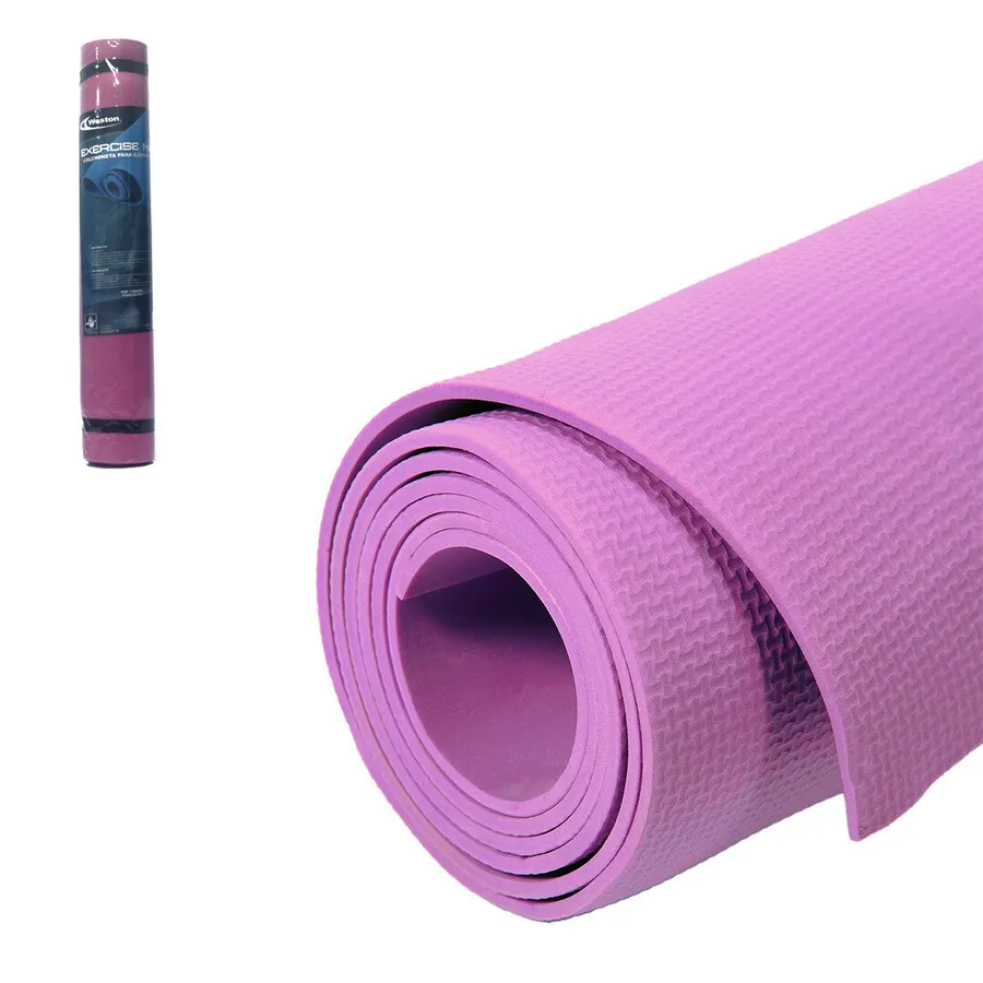COLCHONETA YOGA MAT EVA BLACK 4MM X 173CM X 60CM — vista 2