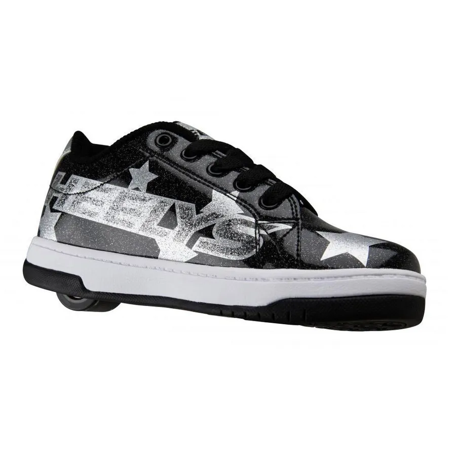 ZAPATILLAS SPLIT NEGRO/ESTRELLAS GLITTER PLATA — vista 3
