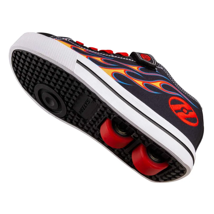 ZAPATILLAS SNAZZY LONA NYLON LLAMA NEGRO/AMARILLO/ROJO — vista 5