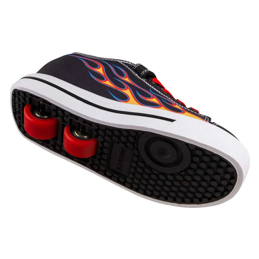 ZAPATILLAS SNAZZY LONA NYLON LLAMA NEGRO/AMARILLO/ROJO — vista 3