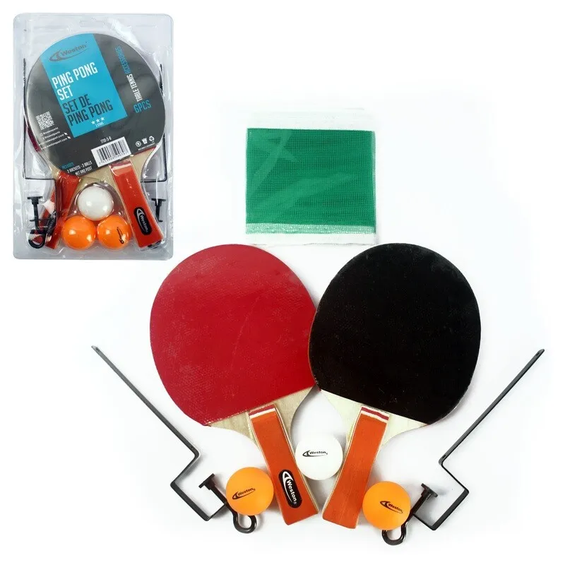 SET PING PONG 2 RAQ. +3 PELOTAS Y NET 3/6 — vista 3