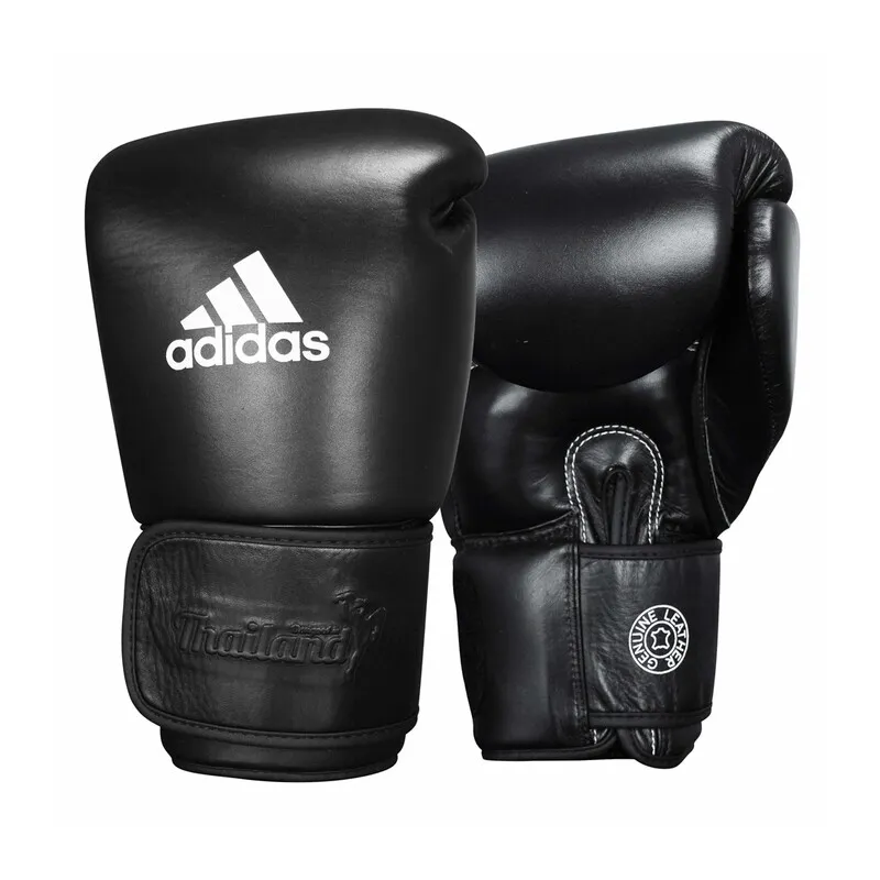 GUANTES BOXEO THAI PRO 300 BLACK/WHITE — vista 3