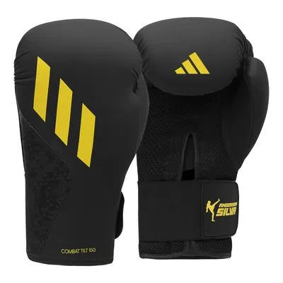 GUANTES BOXEO SILVA 150 BLACK/BLACK/YELLOW — vista 2