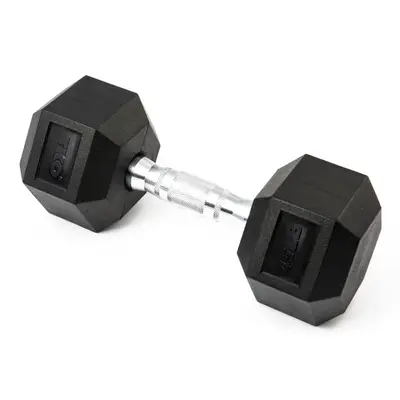 MANCUERNA HEXAGONAL DE GOMA 45 LBS