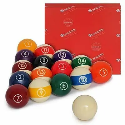 Aramith Continental Juego de bolas de billar para billar 2 1/4 "