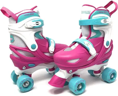 Chicago Skates - Patines para niñas (ajustables, talla mediana)