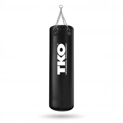 saco de boxeo large 1.20m x 0.35cm black PVC