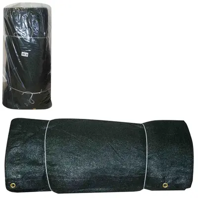 MALLA CORTAVIENTO VERDE CON LOGO WILSON NEGRO 2MX18M C/AMARRADERA