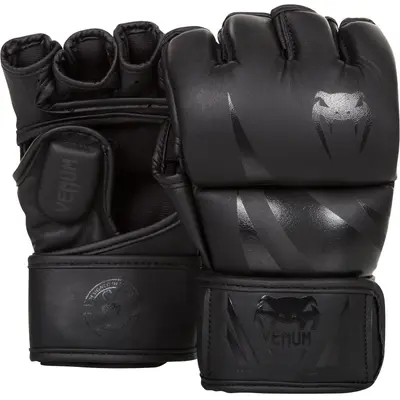 MMA Guantes, Hombres Medianos (Negro)