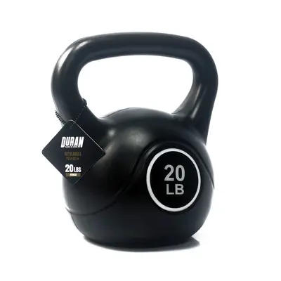 PESAS PLASTICAS KETTLEBELL DURAN 20LB