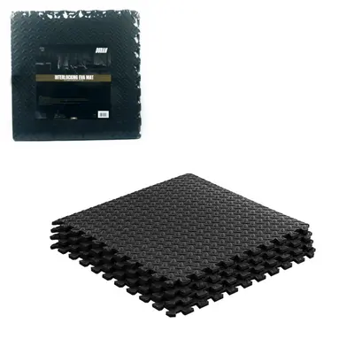 COLCHONETA EVA METALICA 60X60X1.0CM BLACK 4PZ SET