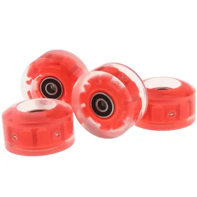Rueda de patines LED 82A, 58mm x 32mm, duradera, para patinete de carretera y suelo