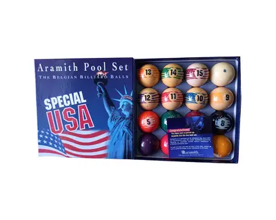 Bolas de billar aramith de edició especial de EE.UU