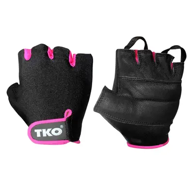 GUANTES DE PESAS CUERO BLACK/PINK