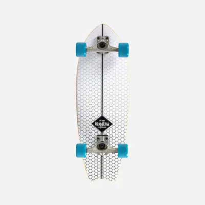 Mindless Longboards Surf Skate Fish Tail negro