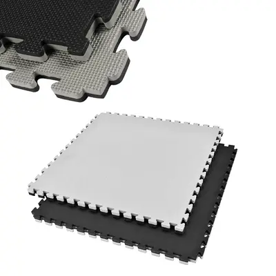 COLCHONETA EVA MODULAR 1M X 1M X 25MM REVERSIBLE BLK/GREY