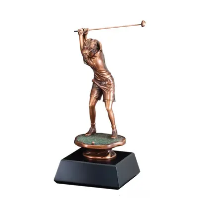 Trofeo de golfista femenino de 16" de alto